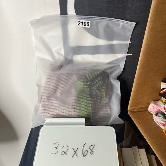 Epice Women's Scarf Alaska Kaleidoscope Stripe Multicored Wool Cashmere - Picture 9 of 9